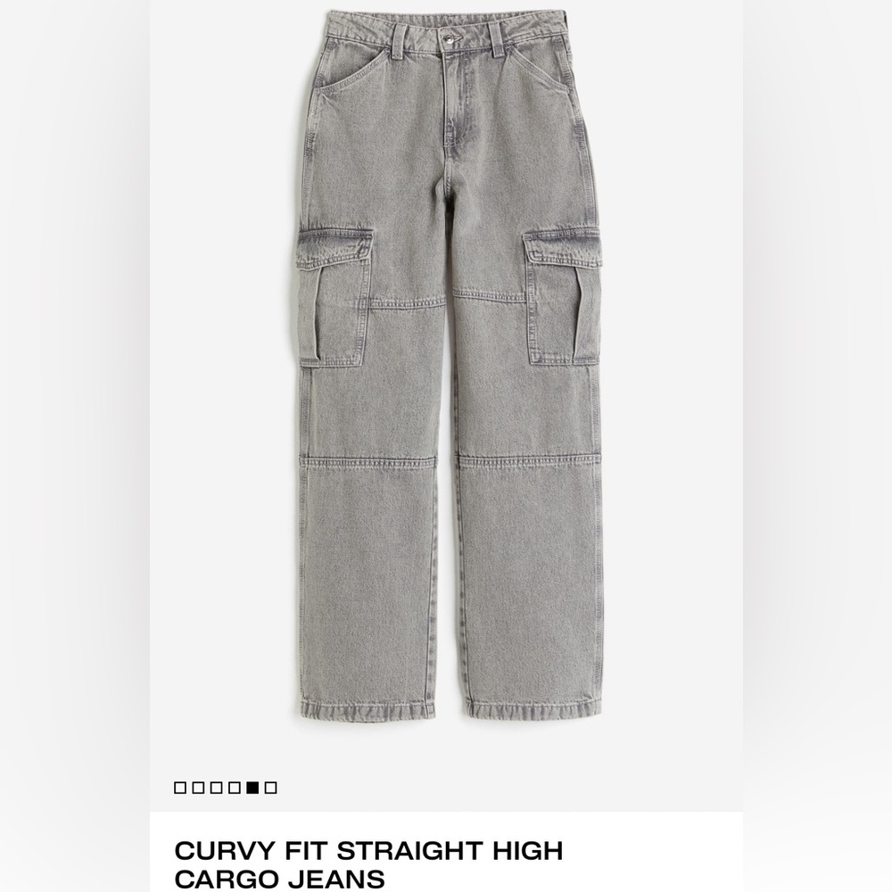 WOMENS*SZ 6 grey cargo jeans
